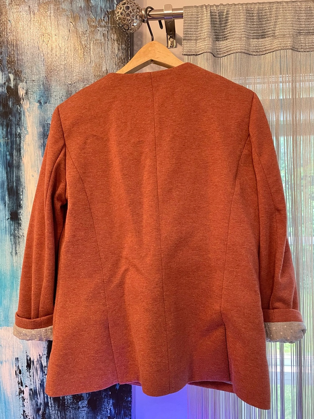 Cartonnier Rust-Orange Single-Button Blazer - Picture 2 of 5